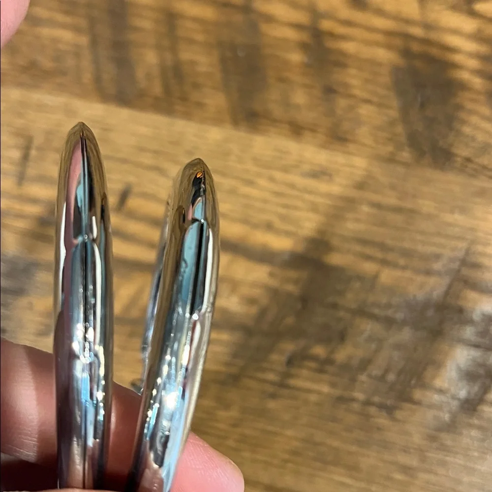 Minimalist‎ silver color Hoop Earrings